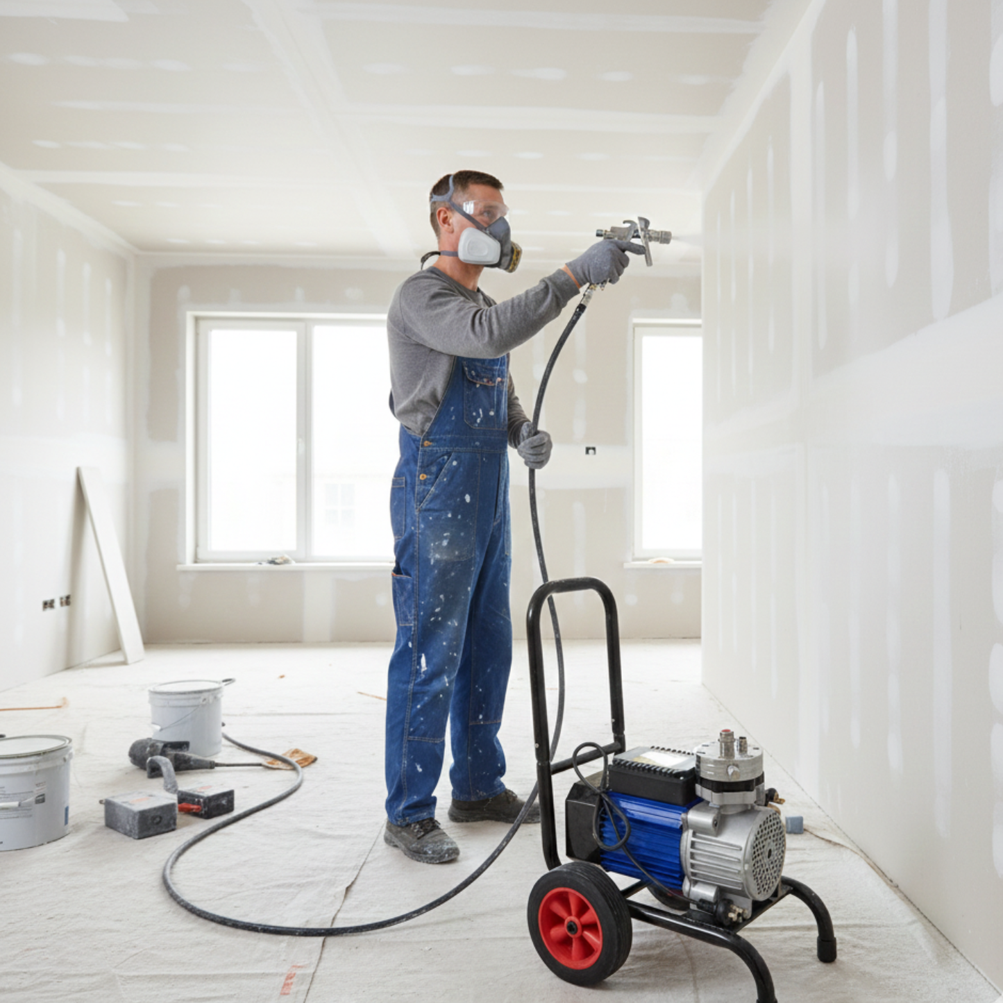 Pistolet peinture airless électrique haute pression 3800W