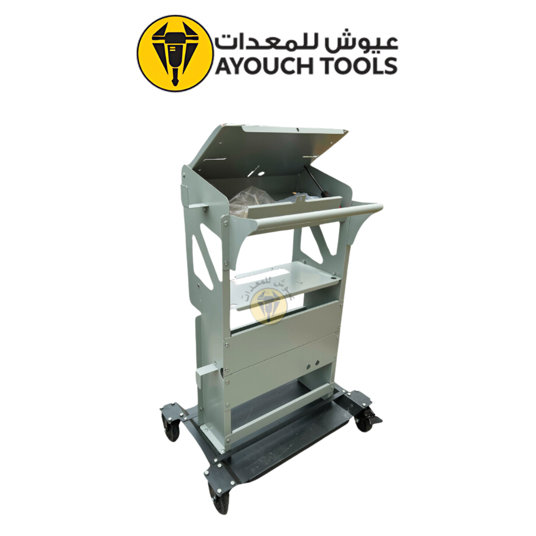 Chariot à outils pour diagnostic automobile sur roues