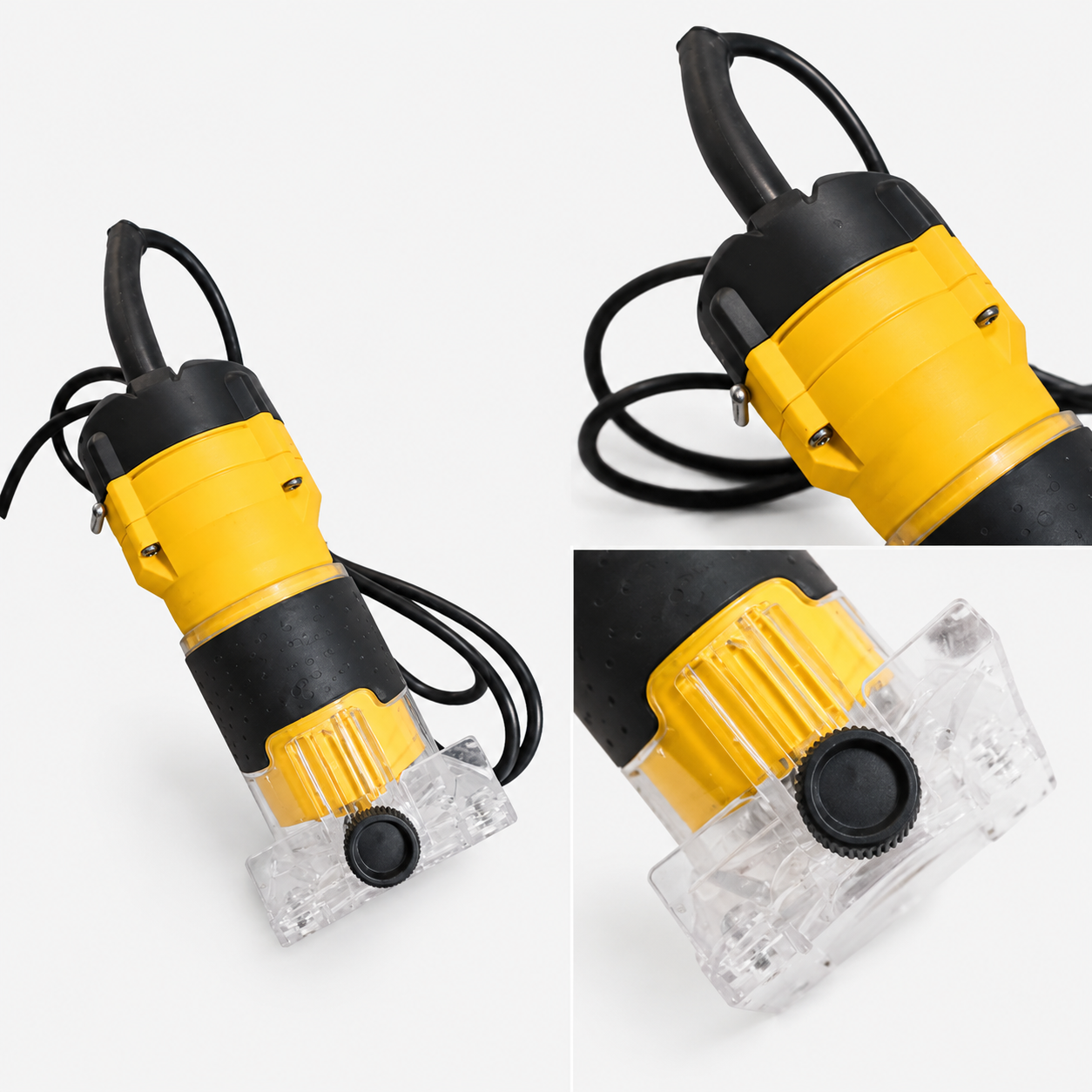 DÉFONCEUSE À BOIS ÉLECTRIQUE FILAIRE 220 V 600 W 6,35 MM POUR BOIS