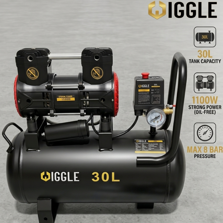 Compresseur d’Air Silencieux WIGGLE 30L – 1100W