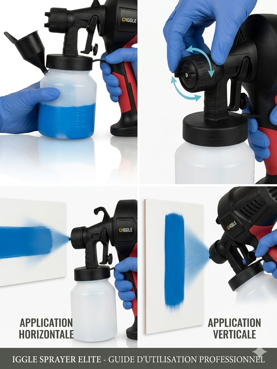 KSL-34-77 PISTOLET DE PEINTURE PROFESSIONNEL