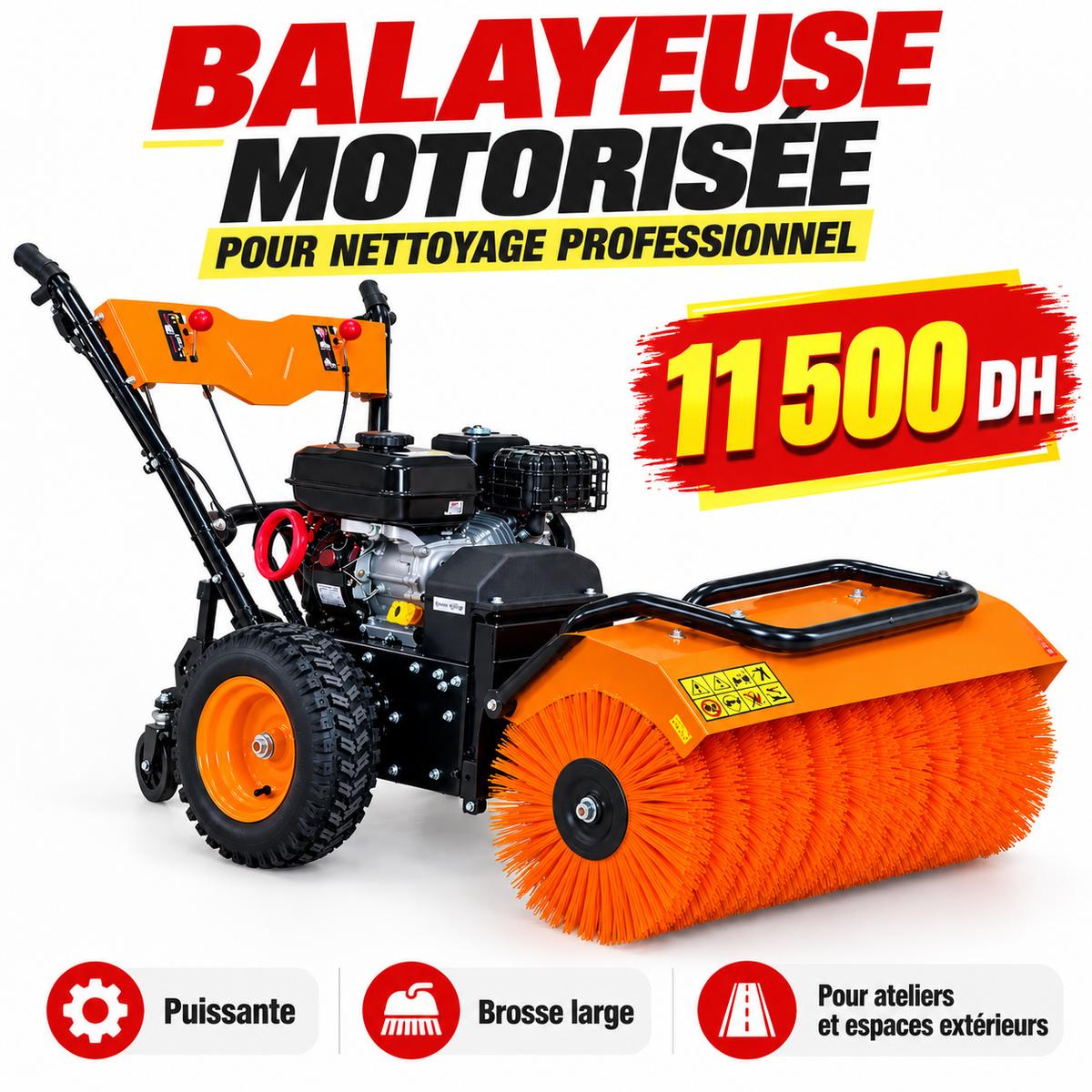 Balayeuse Thermique Autotractée LP-1732
