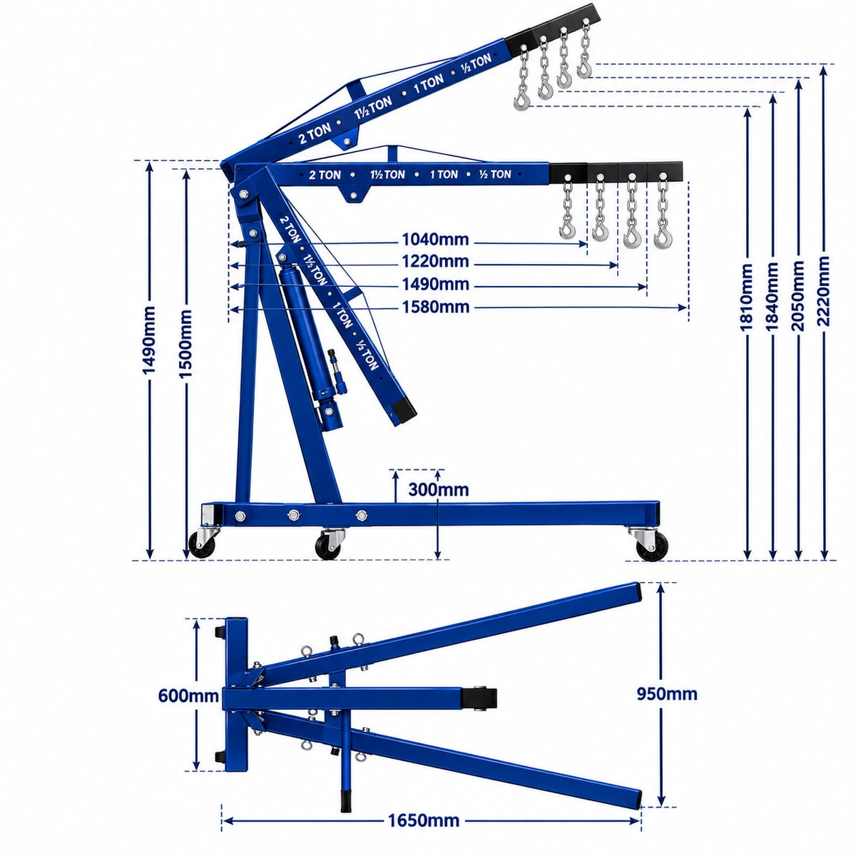 CRIC GIRAFFE HYDRAULIQUE 2T YZ-4053
