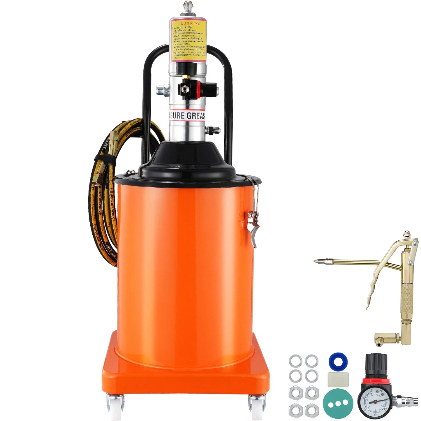 Pompe à Graisse Pneumatique WIGGLE 20 L – Système de Graissage Professionnel à Air Comprimé WJS-8020