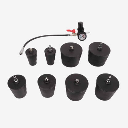 Kit professionnel de test de fuite de turbo OKSTENCK – 9 pièces avec adaptateurs 35 à 90 mm