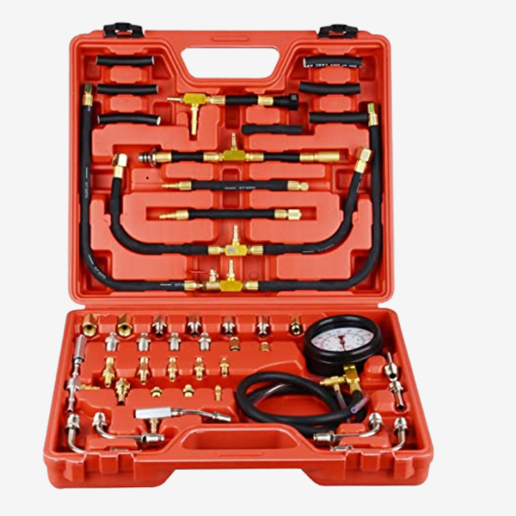 Kit Testeur de Pression Injection Carburant – 0-140 PSI / 10 Bar – Moteur Essence