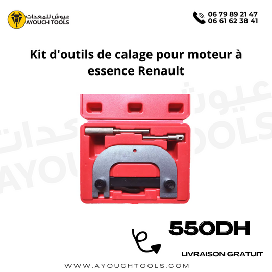 Kits d'outils de calage pour moteur à essence Renault