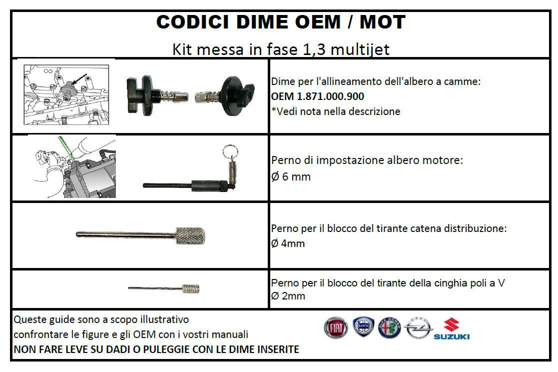 Kit Calage FIAT OPEL FORD 1.3 L CDTI 16V WD018