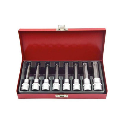 Ensemble de 8 Clés  Douilles avec Embout TORX Perforé
