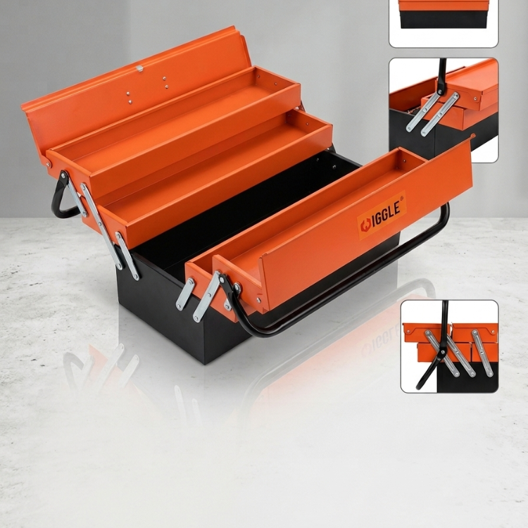 Boîte à outils métallique portable avec poignée – WIGGLE