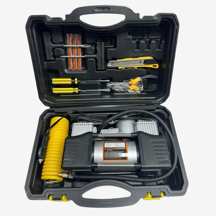 Compresseur d’Air Portable 12V  Kit Complet avec Coffret