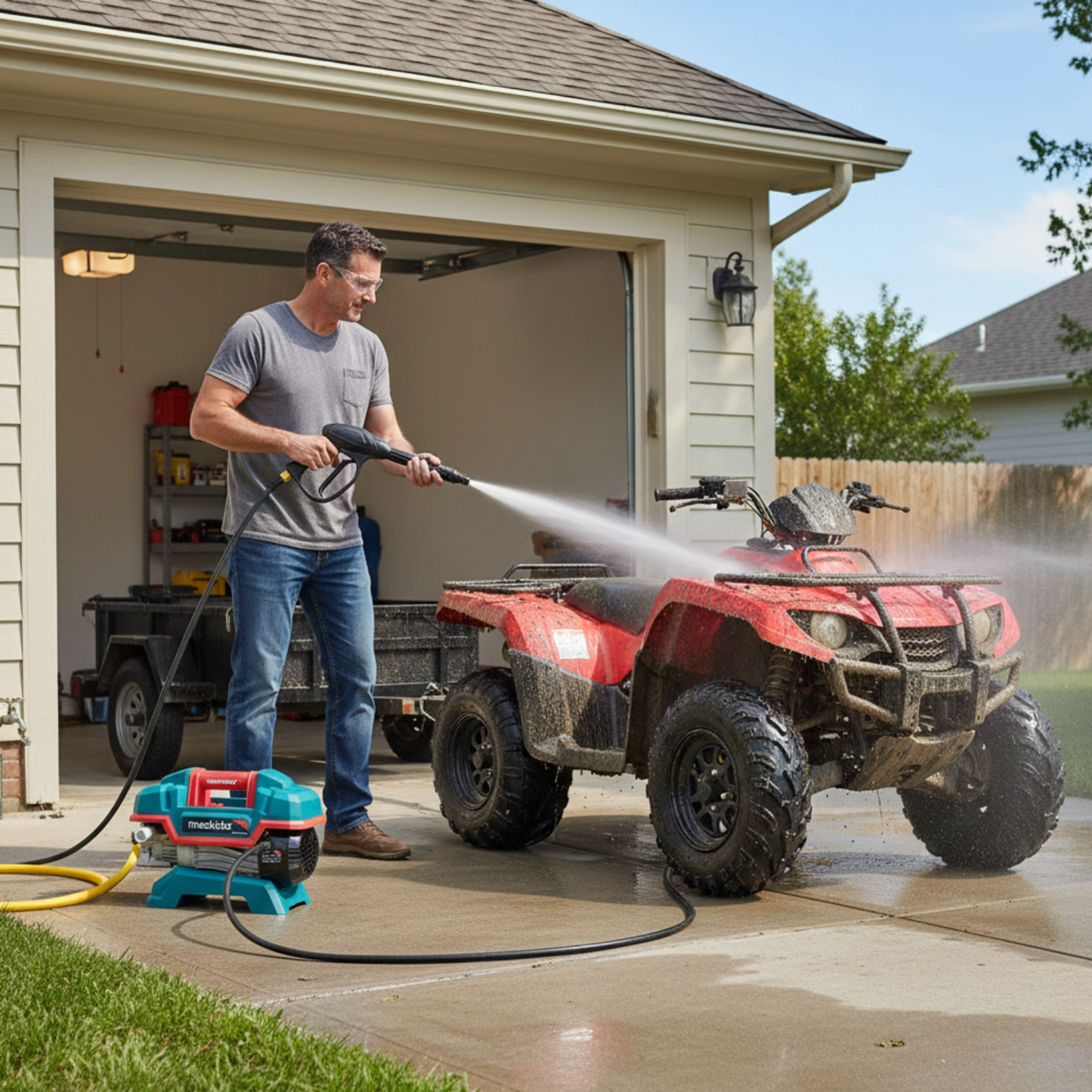 Nettoyeur Haute Pression Meakida – Laveuse Puissante pour Maison et Atelier
