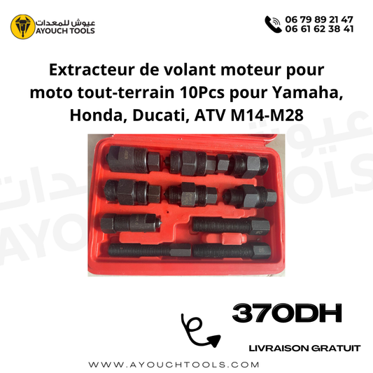Extracteur de volant moteur pour moto tout-terrain 10Pcs