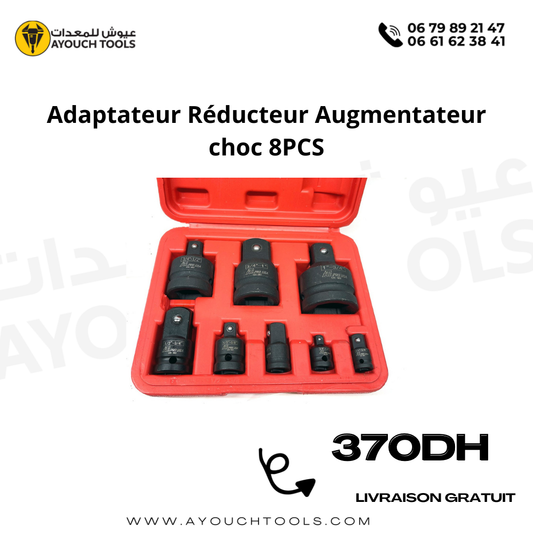 Adaptateur Réducteur Augmentateur choc 8Pcs