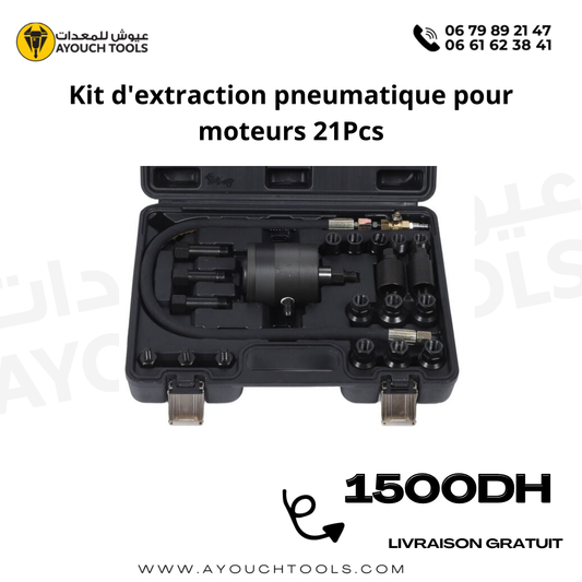 Kit d'extraction pneumatique pour moteur 21Pcs