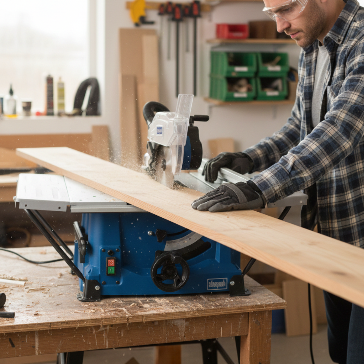Scie circulaire sur table