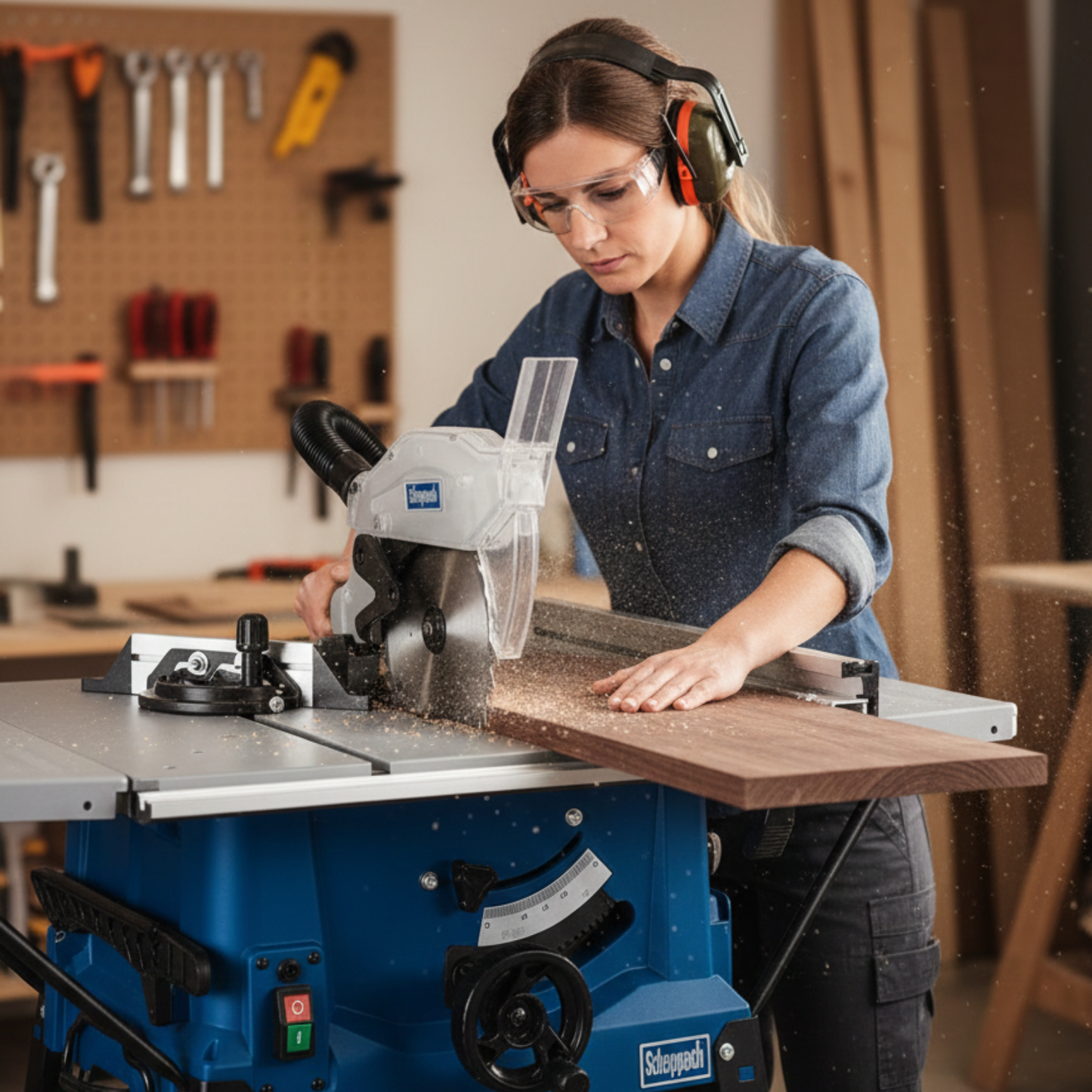 Scie circulaire sur table