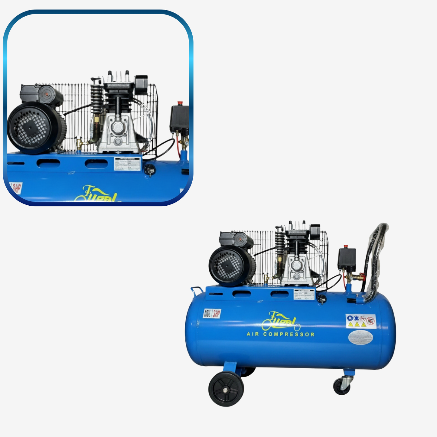 Compresseur d’air 100 L 3hp Couroie