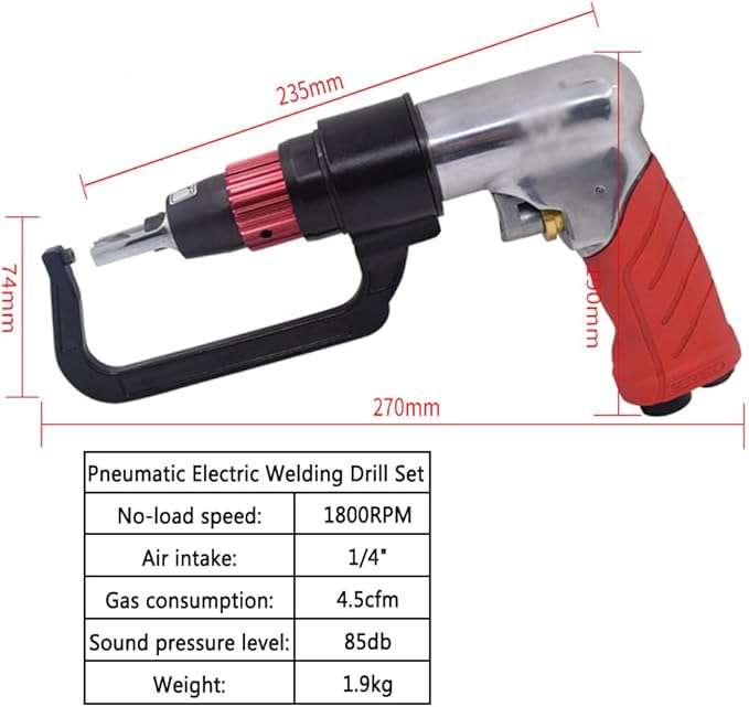Perceuse Pneumatique pour Dépointage de Soudure – Machine Spot Weld 6.5 mm / 8 mm
