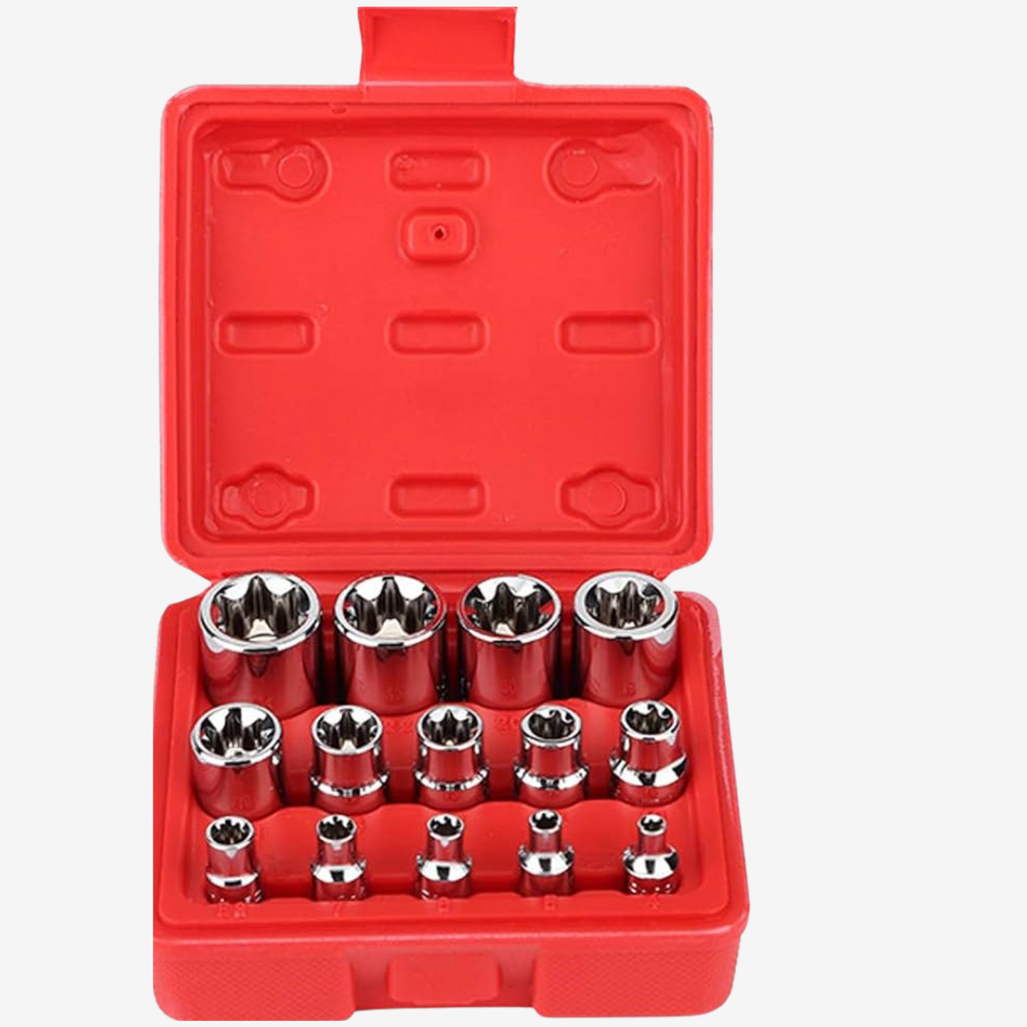 Jeu de douilles Torx E – 14 pièces (E4 à E24) – 1/4, 3/8, 1/2 YZ4119