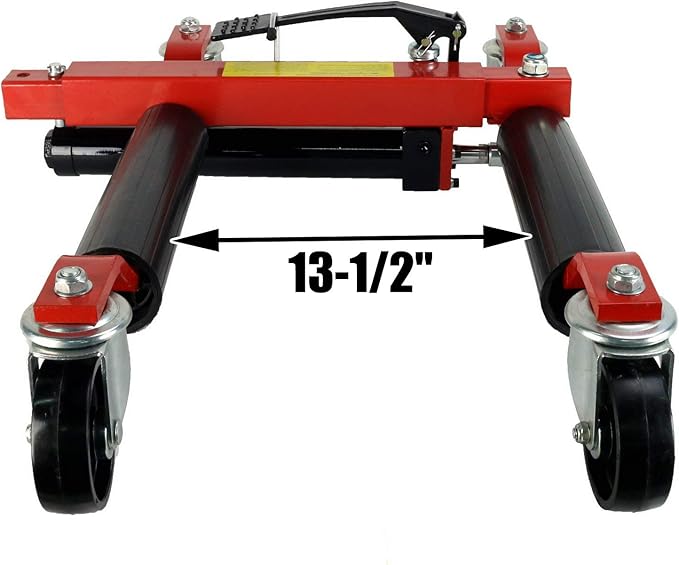 Dragway Tools 12" 680 kg Hydraulic Wheel Dolly – Chariot de Positionnement & Levage Véhicule