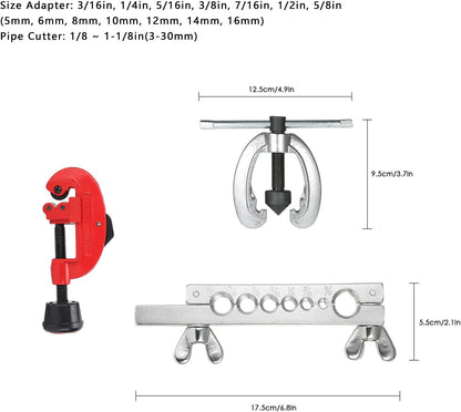 Kit d’Outils d’Évasement pour Tubes de Frein – Coupe-Tube Automobile 10 Pièces