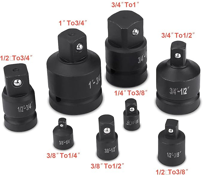 Adaptateur Réducteur Augmentateur choc 8Pcs
