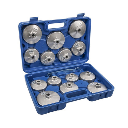 kit de clef pour filtre à huile en aluminium 14PCS