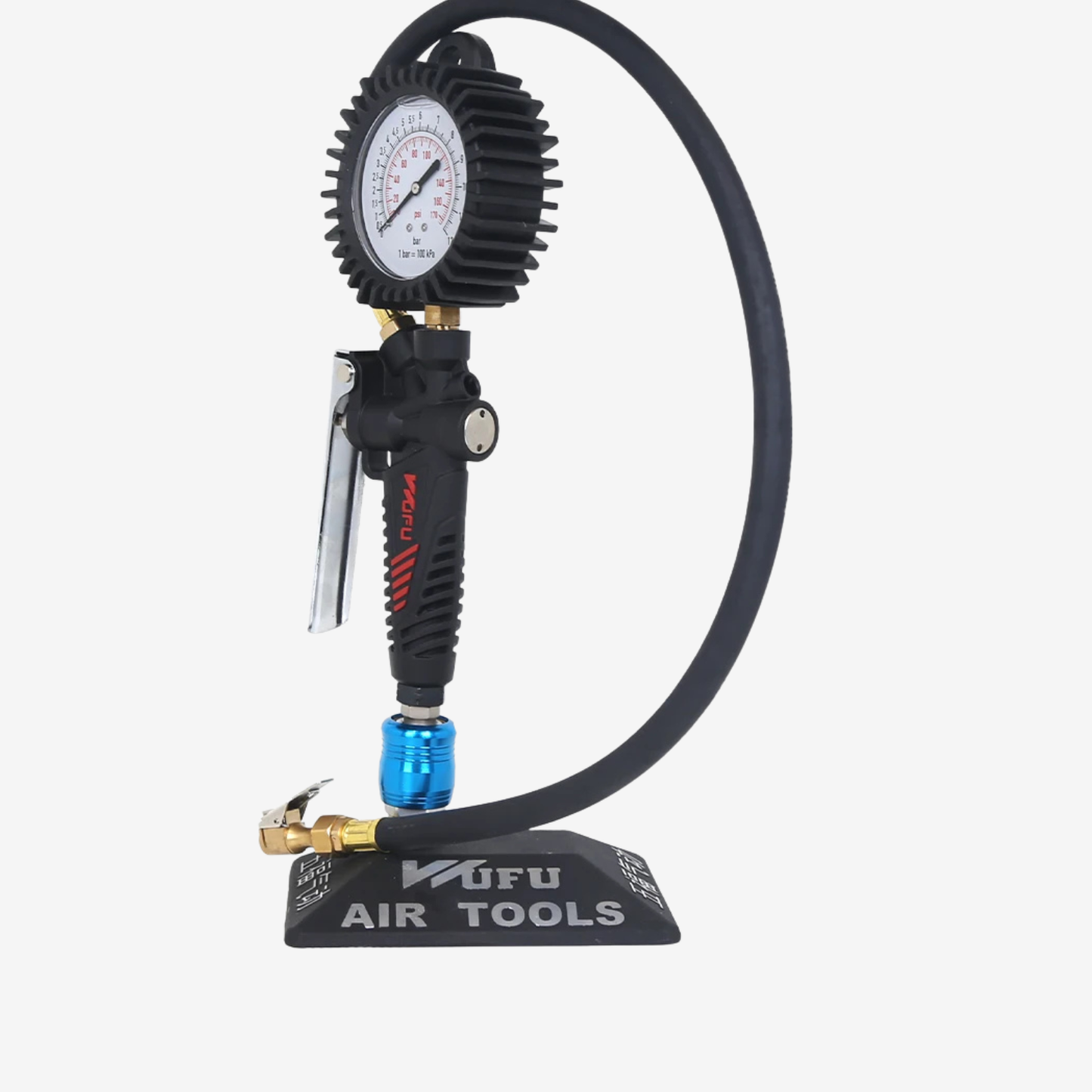 WUFU TG-30-2 – Pistolet manomètre professionnel pour gonflage des pneus de voiture