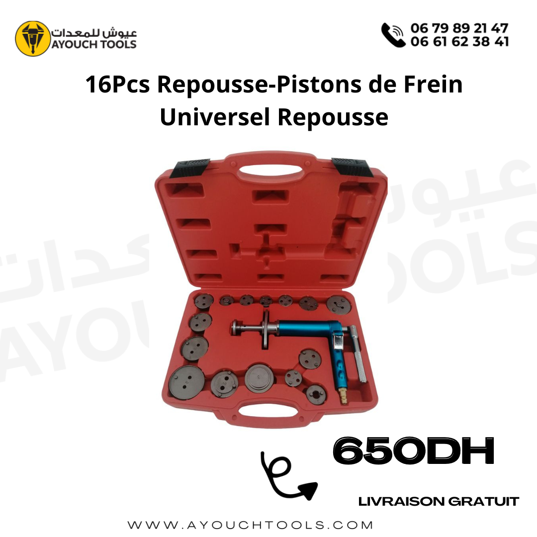 Repousse Pistons de frein pneumatique 16Pcs