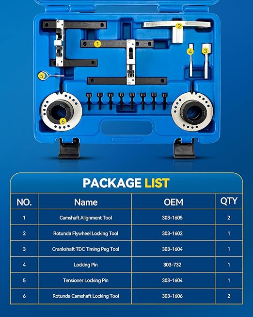 Kit Outils Calage Distribution PHILTOP – Compatible Ford Fiesta, Focus, EcoSport, Transit & C-Max