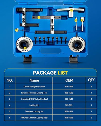 Kit Outils Calage Distribution PHILTOP – Compatible Ford Fiesta, Focus, EcoSport, Transit & C-Max