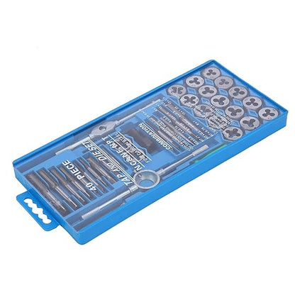 KIT TARAUDS ET FILIÈRES 40 PIÈCES