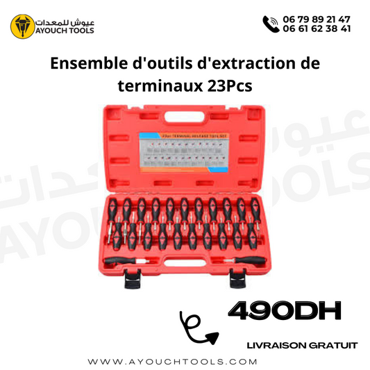 Ensemble d'outils d'extraction de terminaux 23Pcs