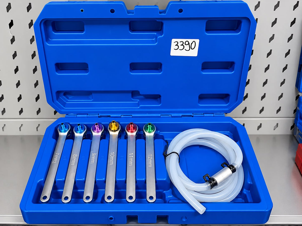 Kit de Clés à Cliquet avec Raccord et Tuyau Flexible en Coffret – Réf. YZ-3309