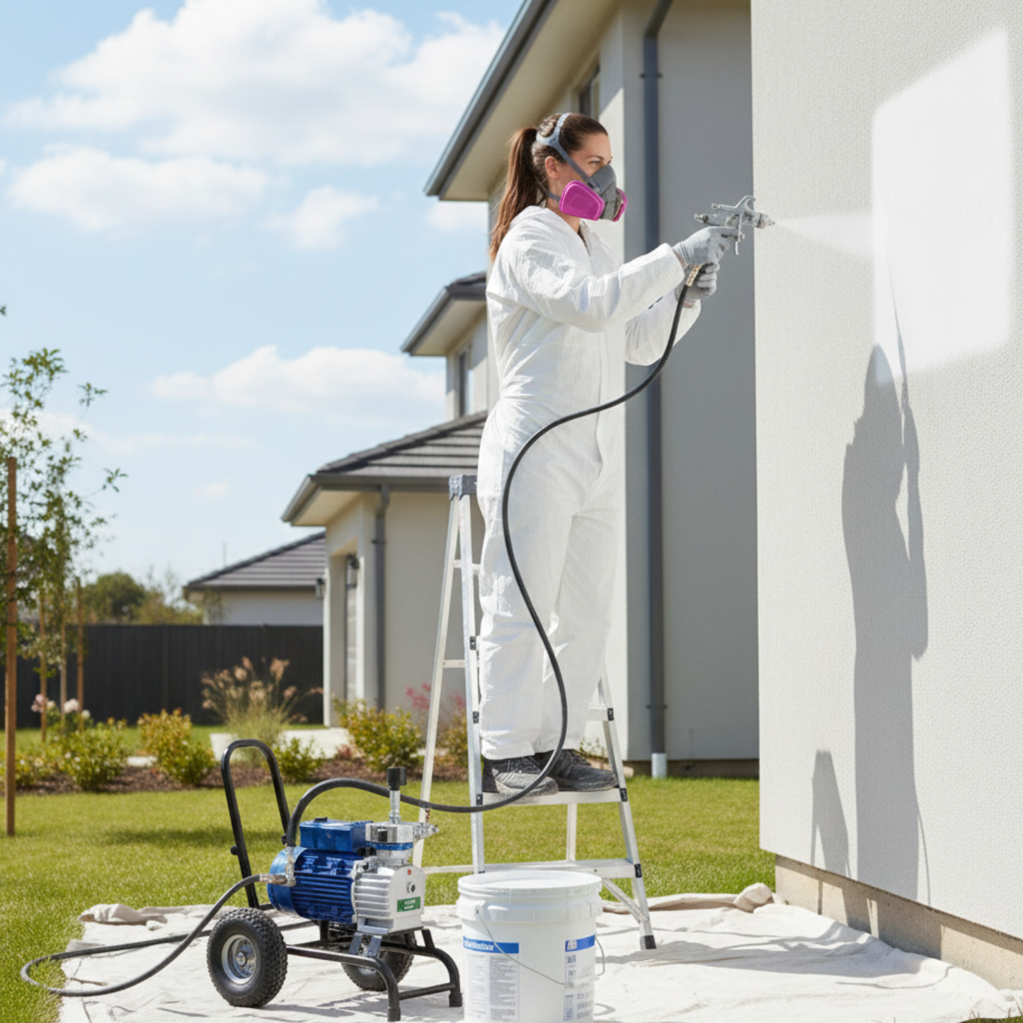 Pistolet peinture airless électrique haute pression 3000W