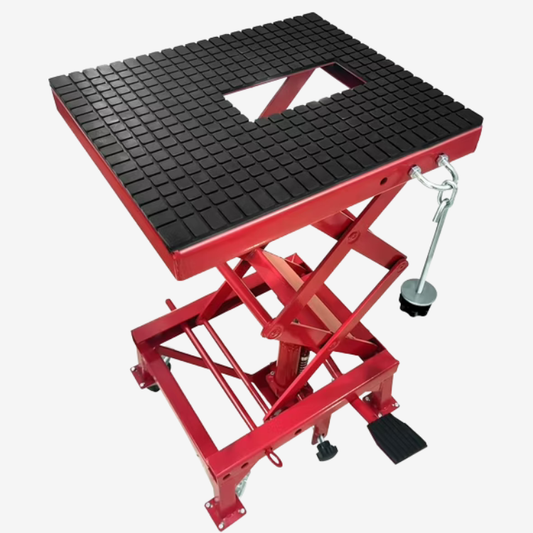 Table Élévatrice Hydraulique Moto 500 LBS – Cric Moto ATV à Pédale avec Roues