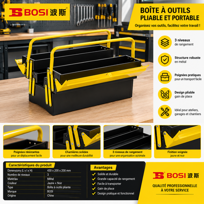 BOITE A OUTILS VIDE METAL 240 MM BS522500