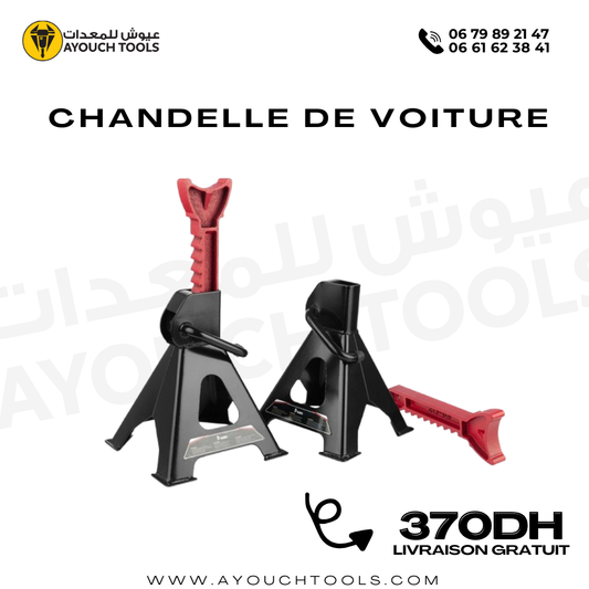 Chandelle de voiture 3 Tonnes / 1 Paire (2 Pièces)