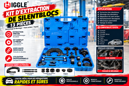 YZ-3315 KIT EXTRACTION SILENTBLOCS 13PCS – TOYOTA
