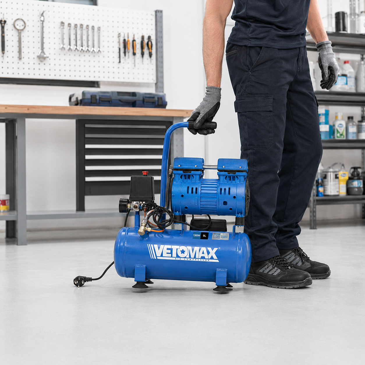 RS11-ACS09 COMPRESSEUR D'AIR SILENCIEUX 9L