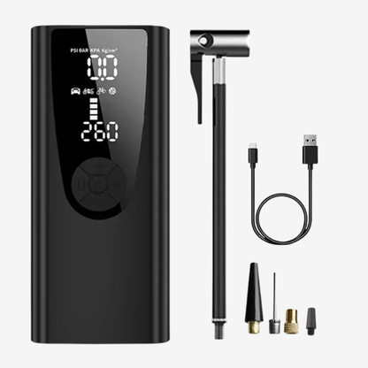 Compresseur d'air portable 12V Rechargeable avec Lampe LED YZ2002