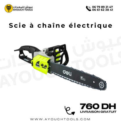 Scie à chaîne électrique Deli