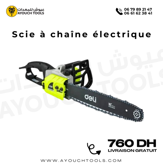 Scie à chaîne électrique Deli
