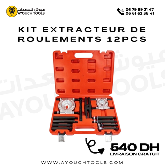 Kit Extracteur de Roulements 12PCS