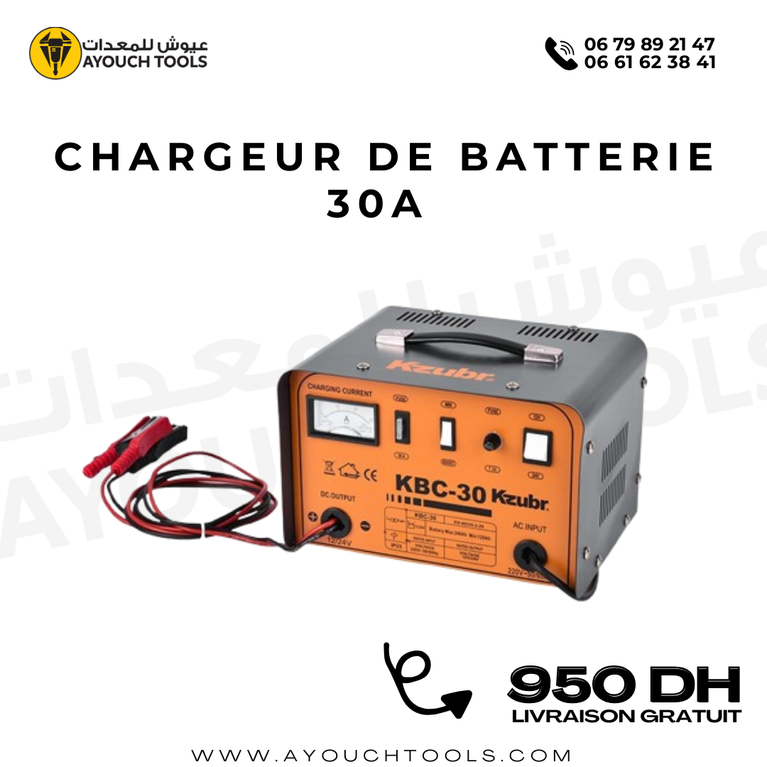 Chargeur de batterie 30A