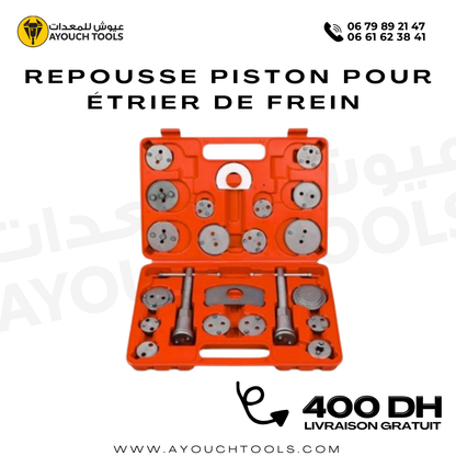 Repousse Piston pour étrier de Frein 22 Pièces