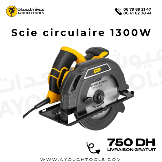 Scie circulaire DELI 1300W