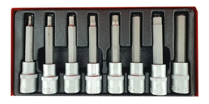 Ensemble de 8 Clés  Douilles avec Embout TORX Perforé