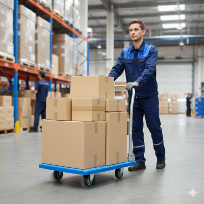 Chariot Mobile de Transport de Marchandises – Usage Professionnel